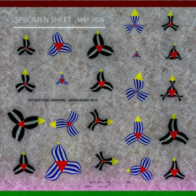 Specimen Sheet May 2026 Random Draw Geometry